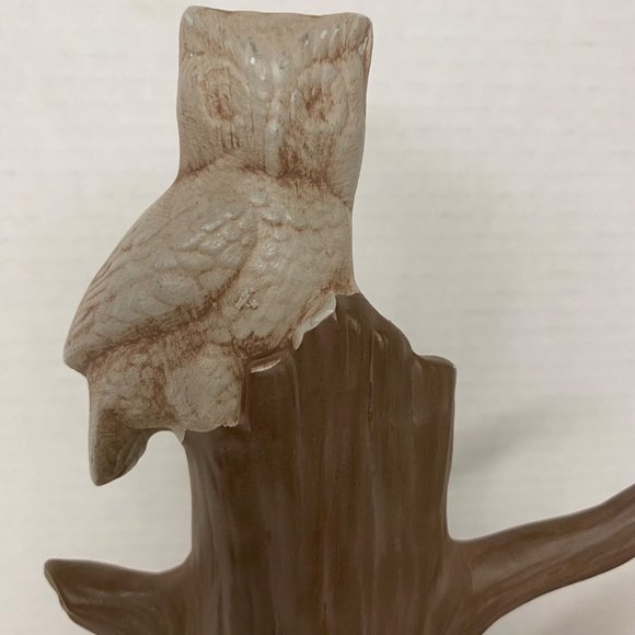 Cramer 1980 Halloween ceramic sculpture witch Jack-o-Lantern black cat owl light - Picture 4 of 12